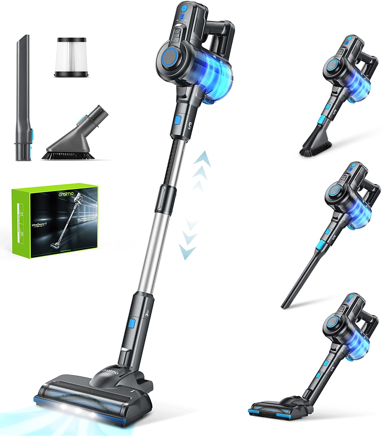 Oraimo 6-in-1 Cordless Vacuum Cleaner